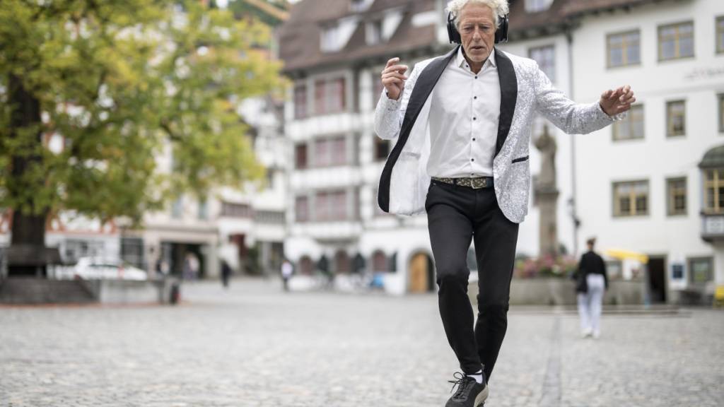Andrzej Weber lebt mittlerweile in Georgien. Ab und an, wie hier Ende August, kehrt er aber nach St. Gallen zurück.