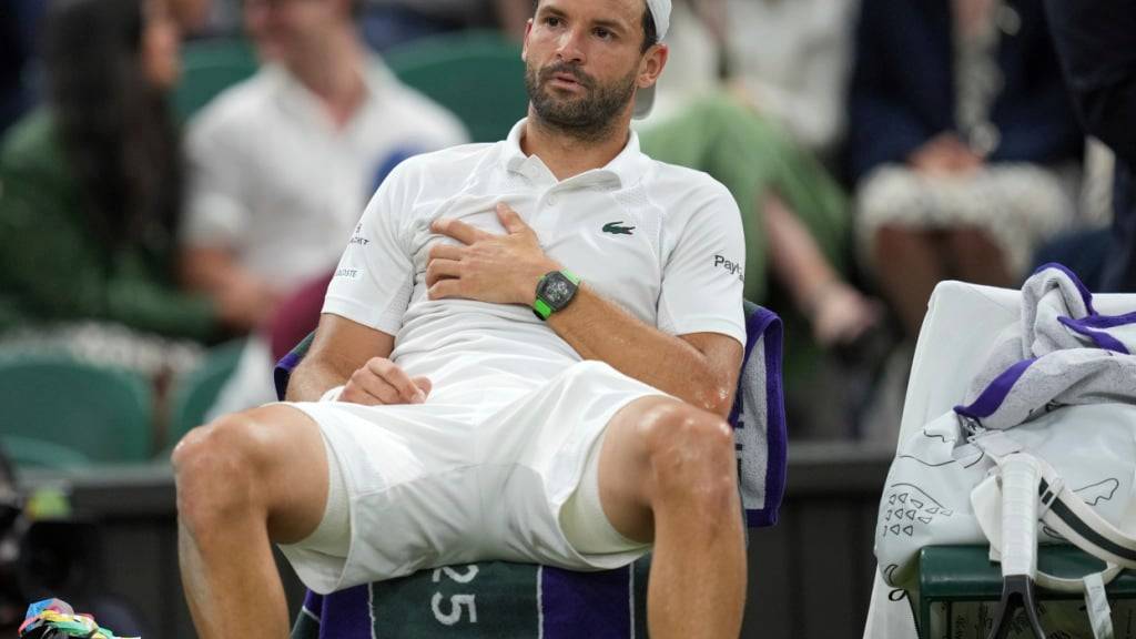 Eine in Wimbledon erlittene Brustmuskelverletzung ermöglicht es Grigor Dimitrov nicht, am US Open 2025 teilzunehmen