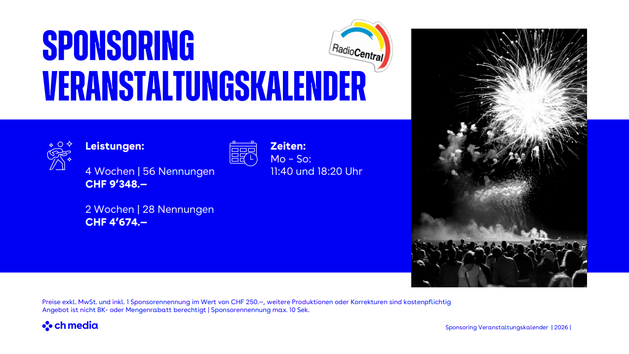 Sponsoring Veranstaltungskalender