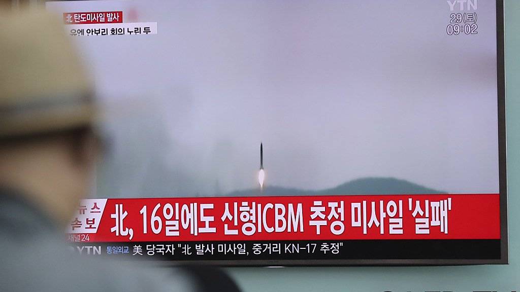 Nordkorea hat laut südkoreanischen Angaben ein «unbekanntes Geschoss» abgefeuert. (Archivbild)