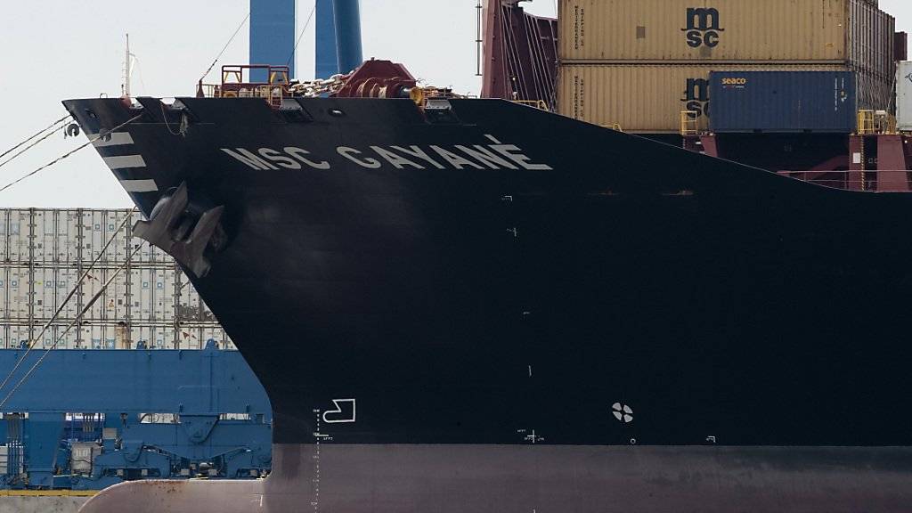 Nach Informationen des Senders NBC News war die Drogenfracht in sieben Containern des Schiffs «MSC Gayane» versteckt.