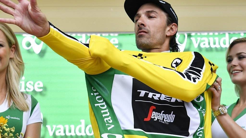 Erhielt am Samstag in Baar das Maillot jaune: der Berner Fabian Cancellara