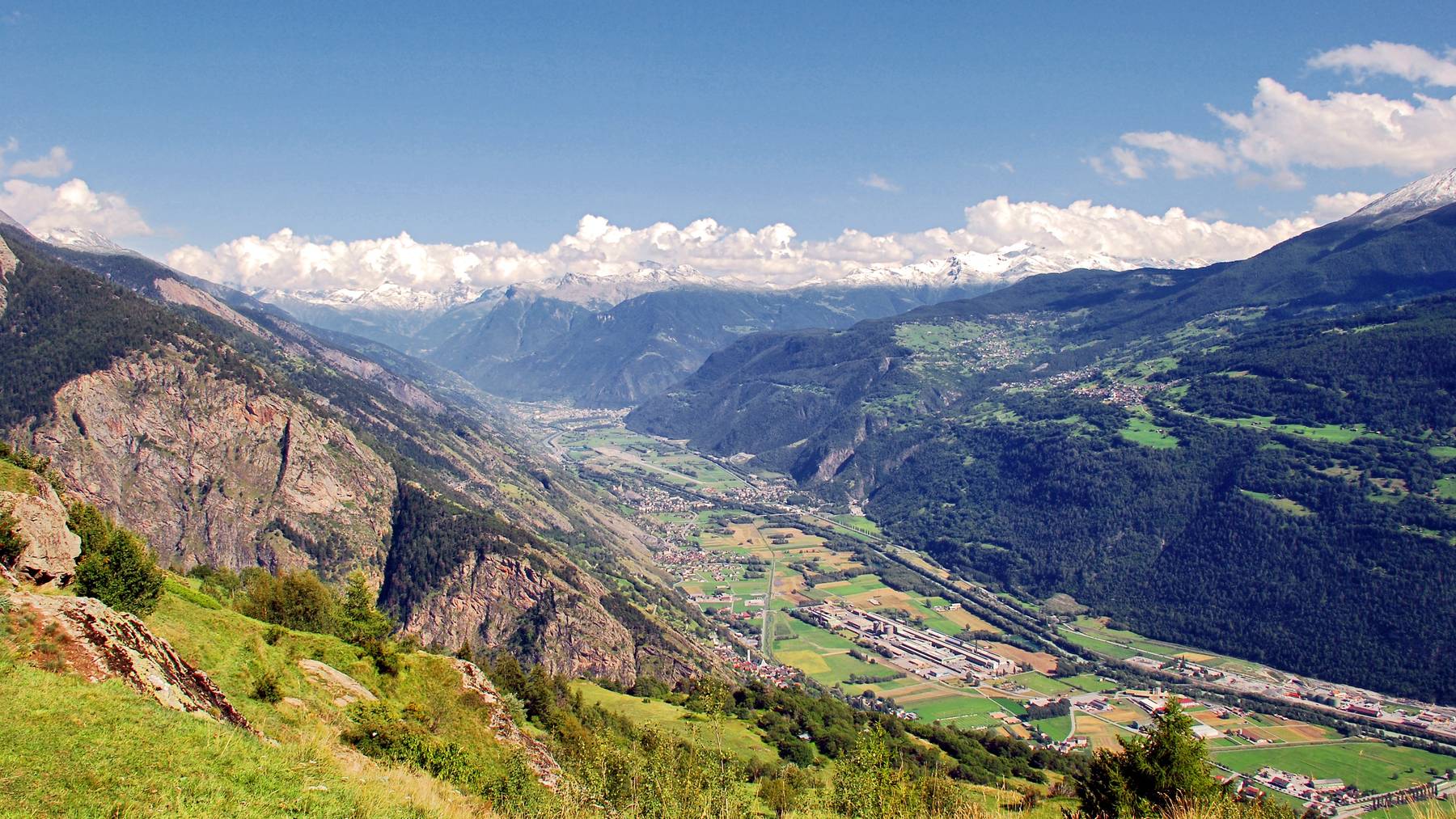Das Rhonetal im Wallis ist eines der Täler, das in der Avenir-Suisse-Studie untersucht wurde.