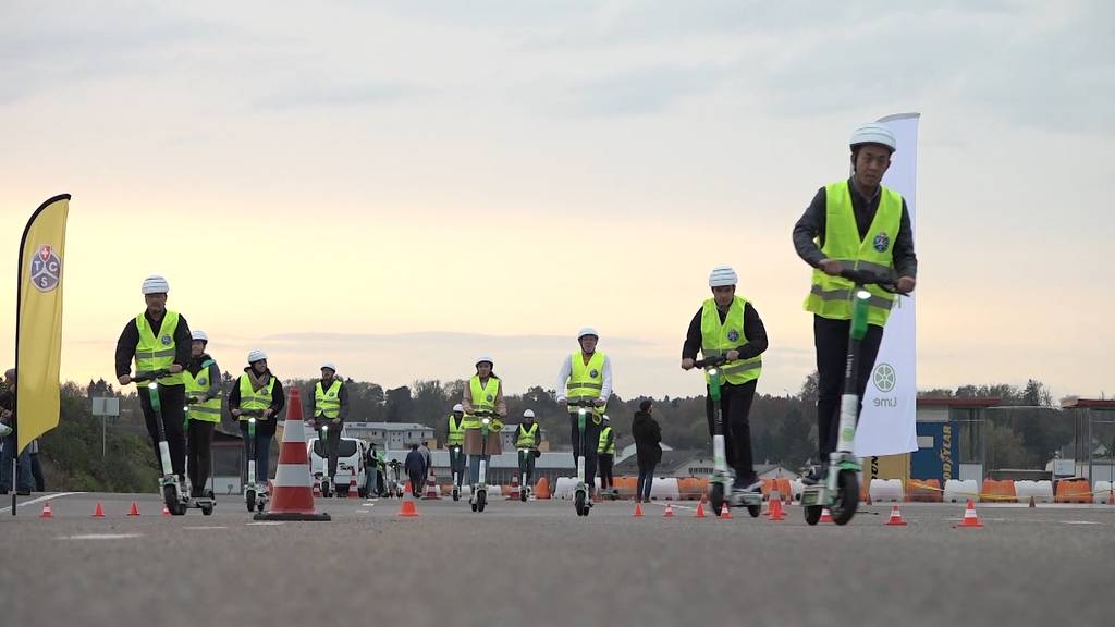 Fahrtraining für Elektro-Trottinetts