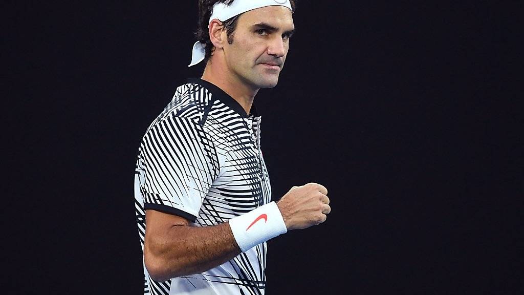Nach einer weiteren Galavorstellung im Halbfinal des Australian Open: Roger Federer