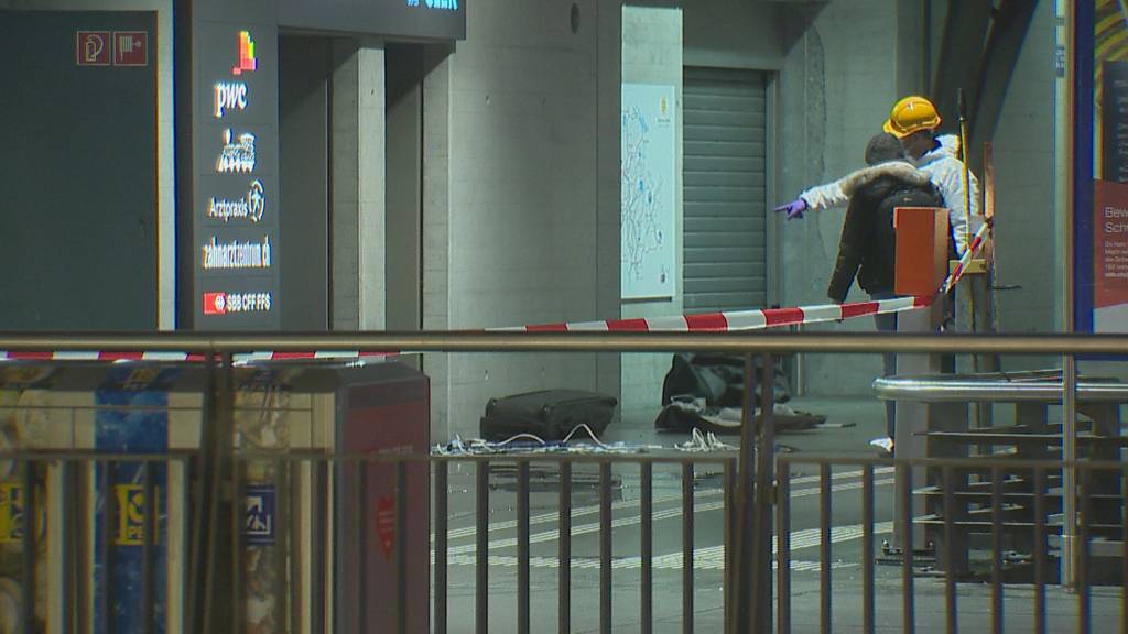 Unbekannte sprengen Bankomat am Bahnhof Luzern – eine Person leicht verletzt