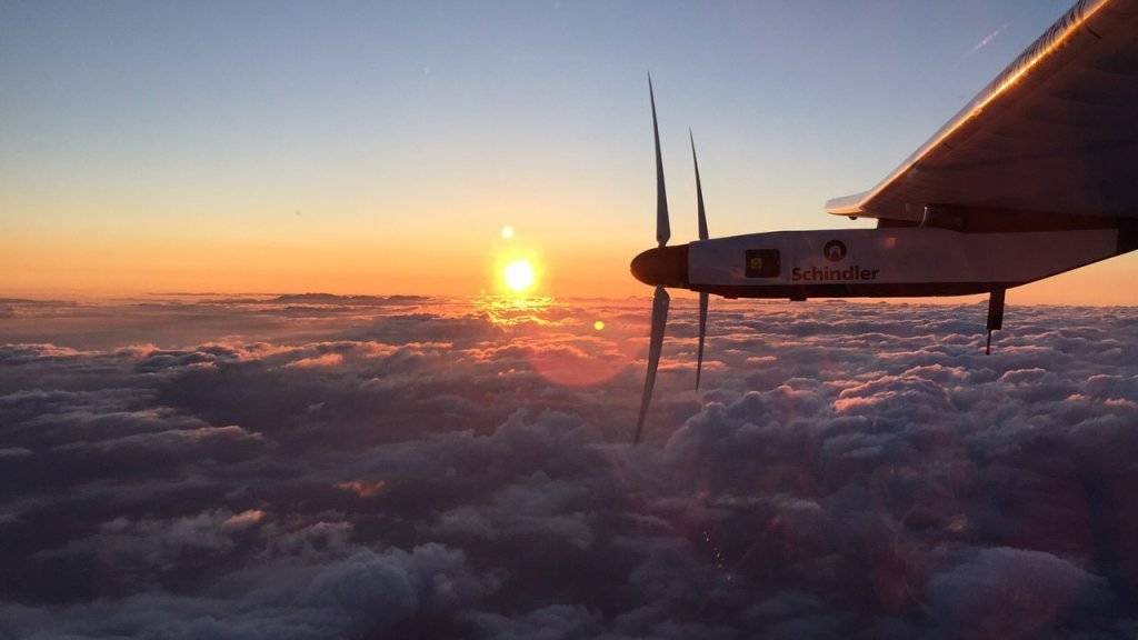 Solar Impulse wird am 20. April Hawai verlassen. Wo das Flugzeug als nächstes landen wird, ist nicht sicher - Vancouver, San Francisco, Los Angeles oder Phoenix sind mögliche Kandidaten (Archivbild).