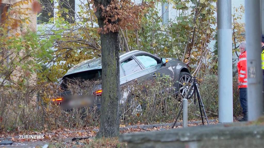 Flucht vor Polizei endet mit Autounfall