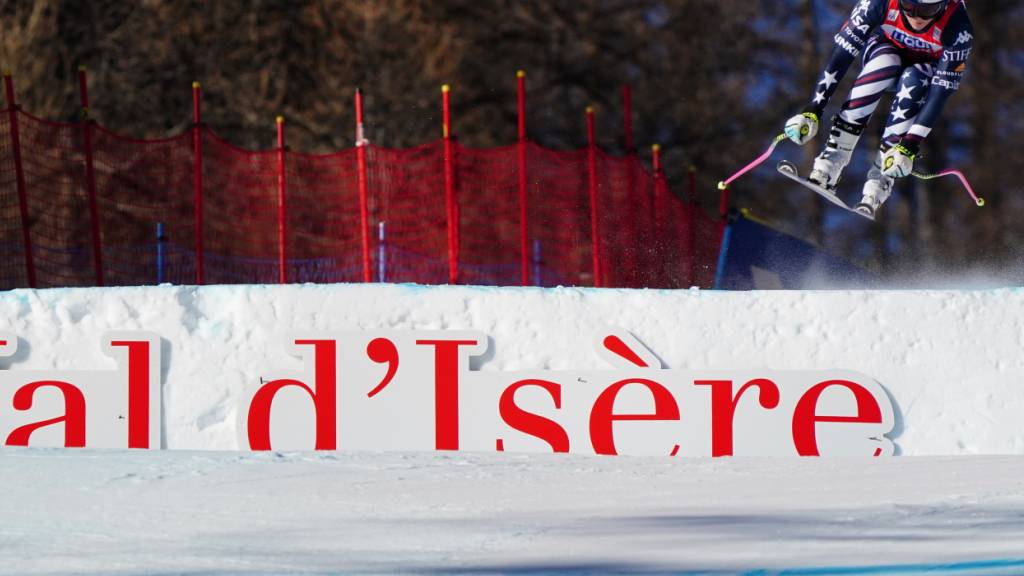 Val d'Isère darf sich 2030 olympisch in Szene setzen, so wie Lindsey Vonn in dieser Aufnahme vom vergangenen September