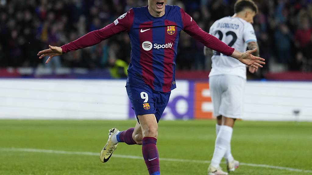 Erzielte das 3:1 für den FC Barcelona: Robert Lewandowski