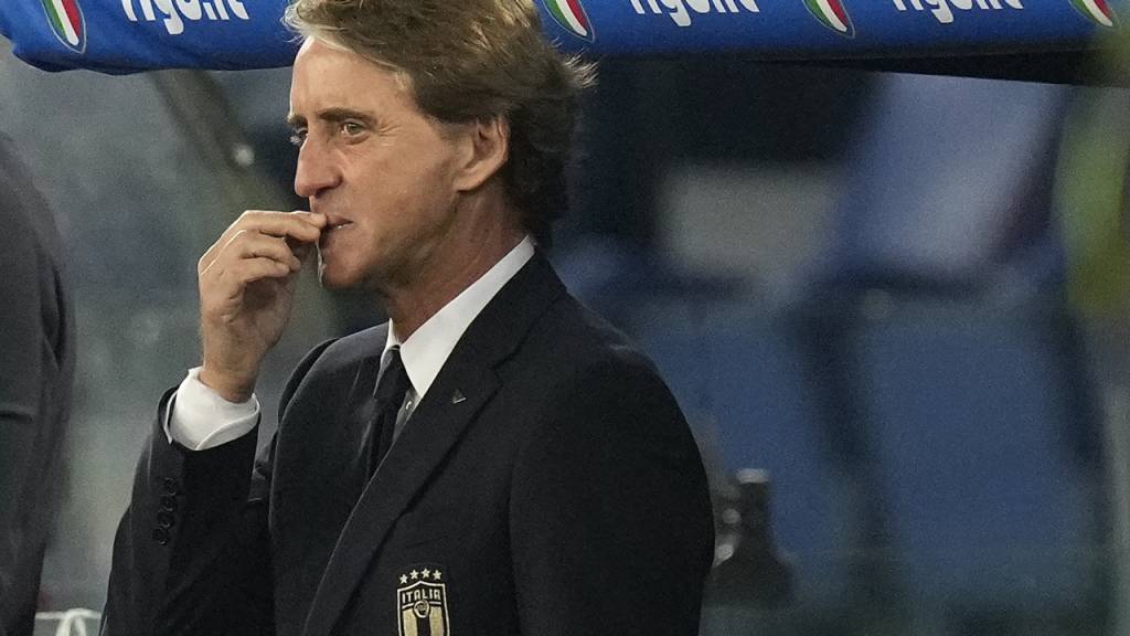 Italiens Trainer Roberto Mancini ist zuversichtlich, dass sich seine Mannschaft über die Playoffs für die WM qualifiziert