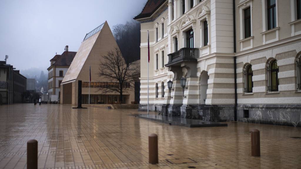Blick auf den liechtensteinischen Landtag (links) und das Regierungsgebäude. Die Liechtensteiner Regierung budgetiert für das kommende Jahr einen Gewinn von 40 Millionen Franken. (Archivbild)