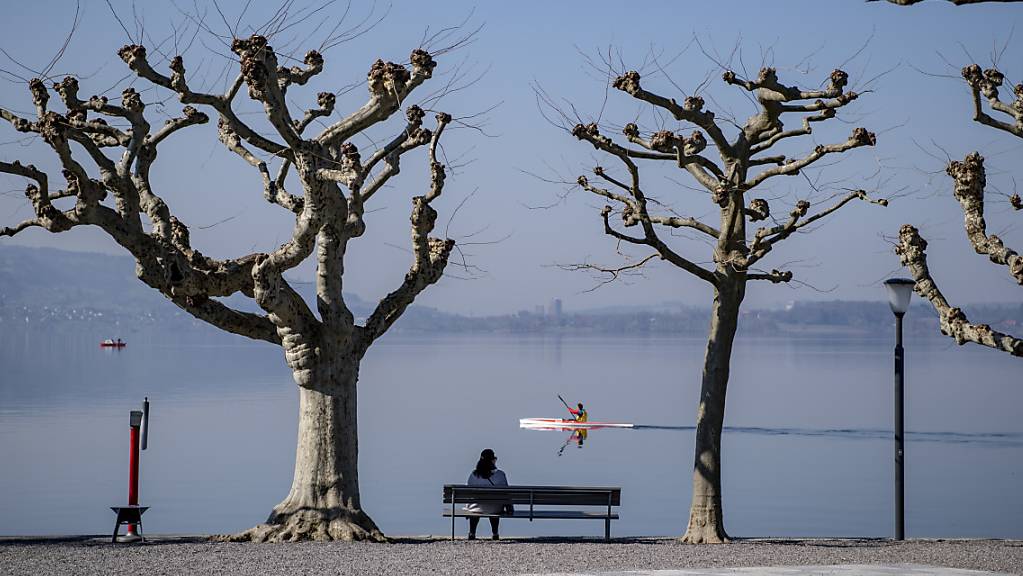 Ruhe am See in Zug: Nur wenige hielten sich im öffentlichen Raum auf. (Archivbild)