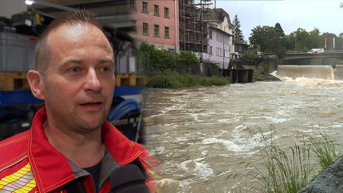 Feuerwehr: «Wir sind bereit» – Dauerregen lässt Wasserpegel ansteigen