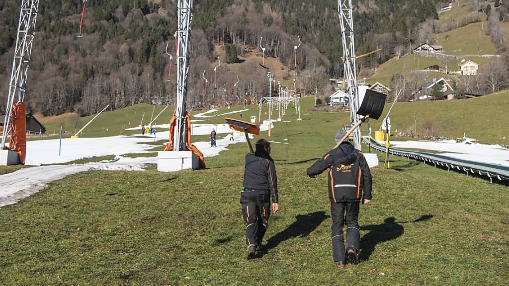 Die Brunni Bahnen Engelberg AG präsentierte ihre Zahlen. Auf dem Bild ist der Skilift auf der Klostermatte zu sehen. (Archivbild)