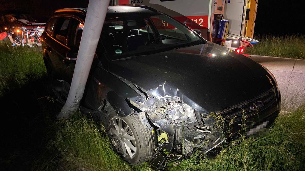 34-jähriger Autolenker verunfallt in Bad Zurzach – stark alkoholisiert