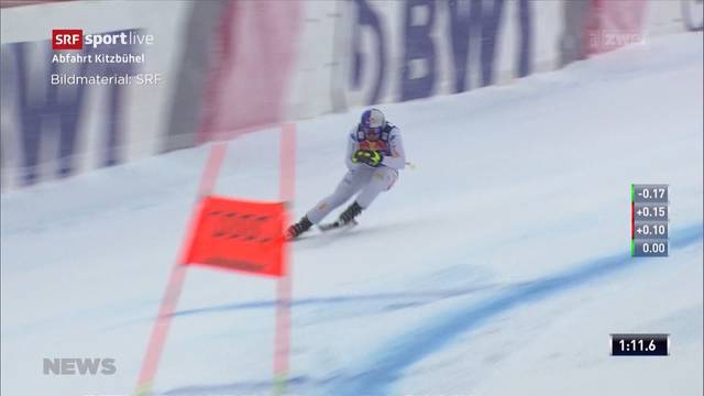 Feuz rast bei Hahnenkamm-Abfahrt auf Platz 2