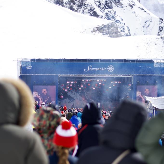 Feiern am Berg: Über 10'000 Personen besuchten das Snowpenair