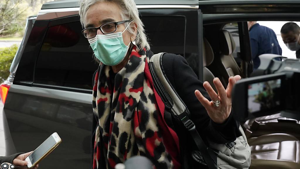 ARCHIV - Marion Koopmans, niederländische Virologin und Mitglied des Expertenteams der Weltgesundheitsorganisation, im Februar in der chinesischen Stadt Wuhan. Foto: Ng Han Guan/AP/dpa
