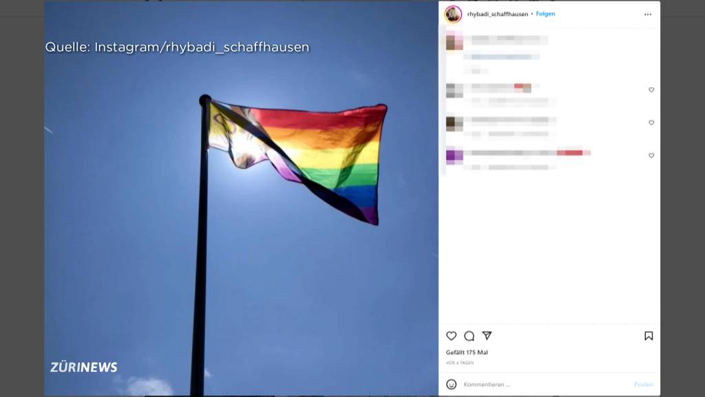 Rhybadi Schaffhausen: Wurde die Regenbogen-Fahne absichtlich gestohlen?