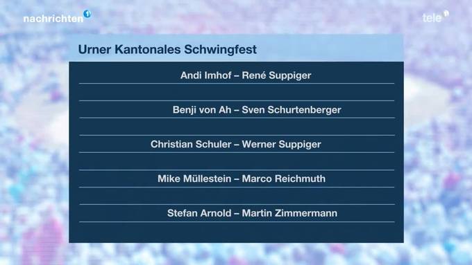 Spitzenpaarungen Urner Kantonales