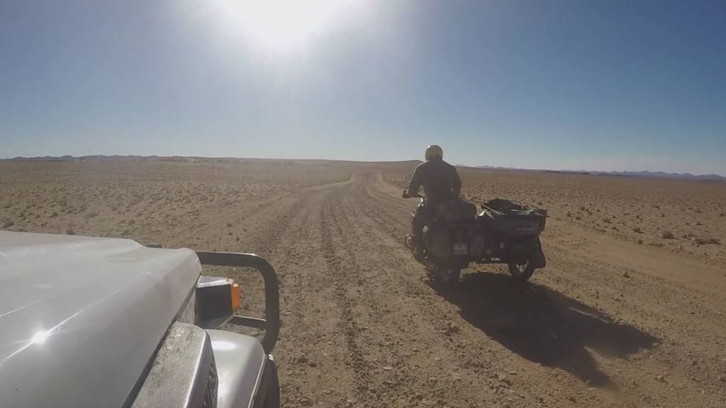 Paar reist mit Seitenwagen-Motorrad fünf Jahre durch Afrika