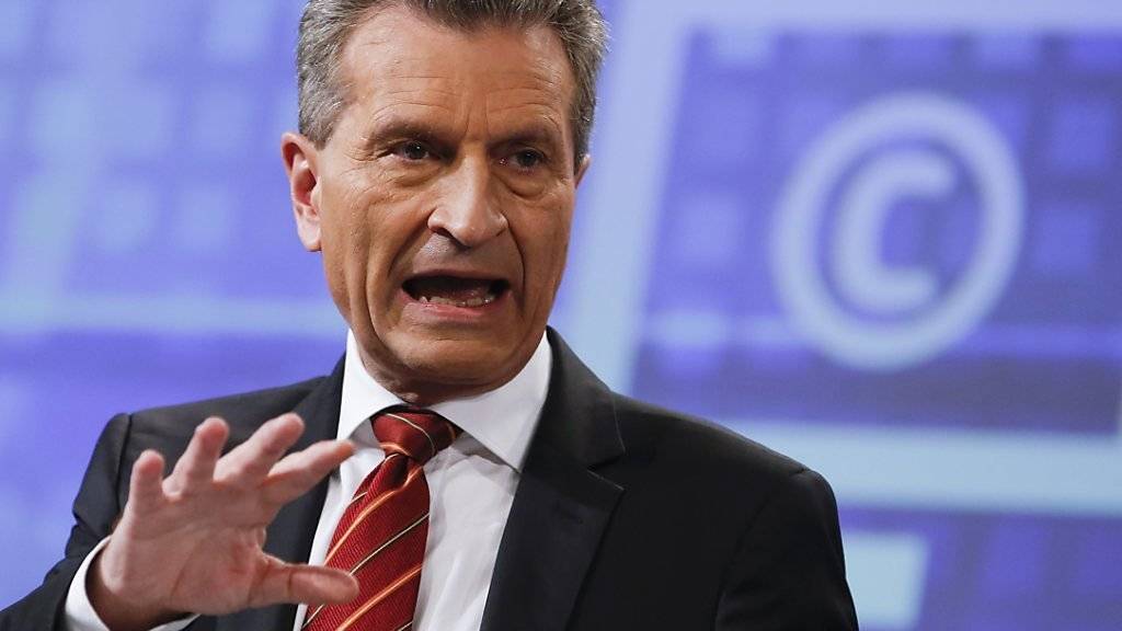 Keine Freude an Polens Mediengesetz: EU-Kommissar Günther Oettinger (Archiv)