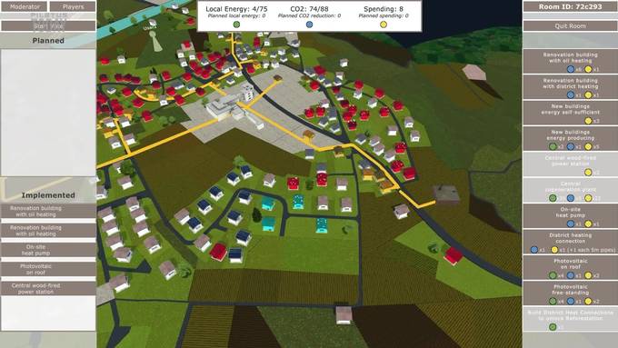 Spielend ein CO2-neutrales Dorf errichten