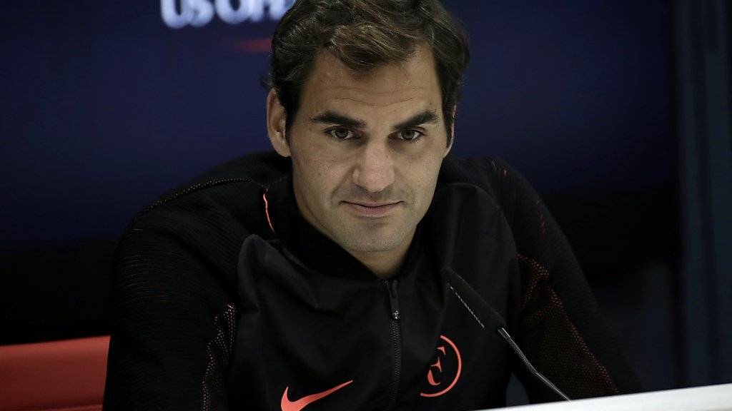 Roger Federer spielt am Dienstag in New York zur Prime Time.