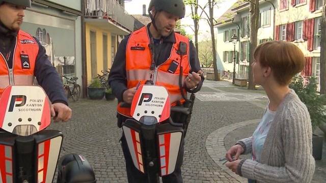 Auf Segway-Streife in Olten