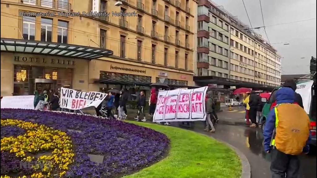 Solidarität für abgewiesene Asylsuchende im Rückkehrzentrum in Biel