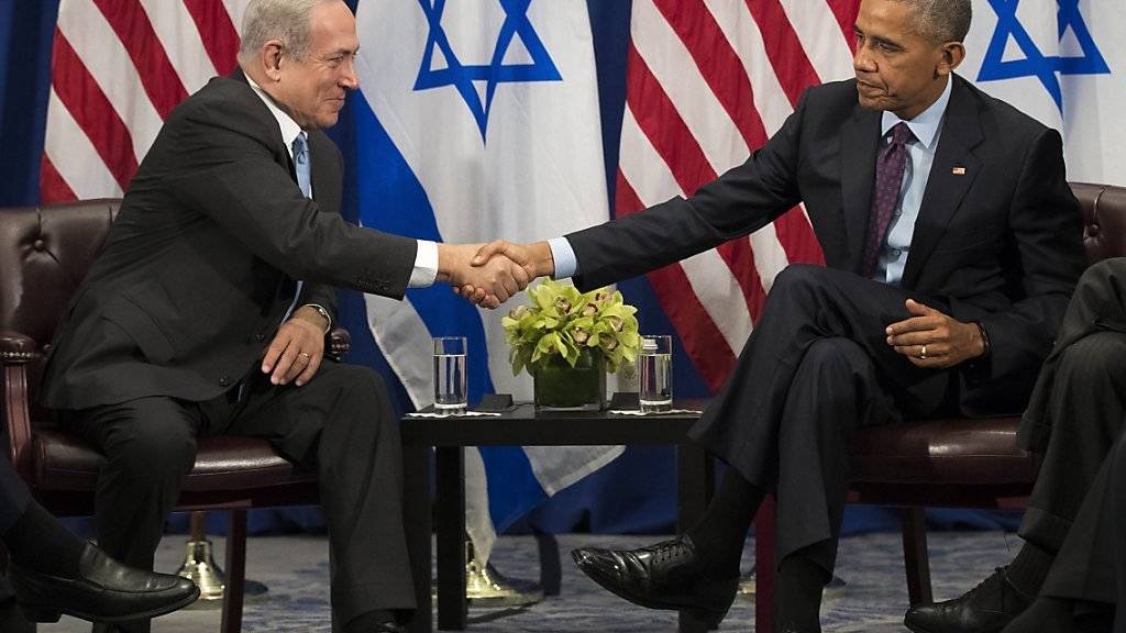 Benjamin Netanjahu (l) und Barack Obama bei ihrem Treffen in New York