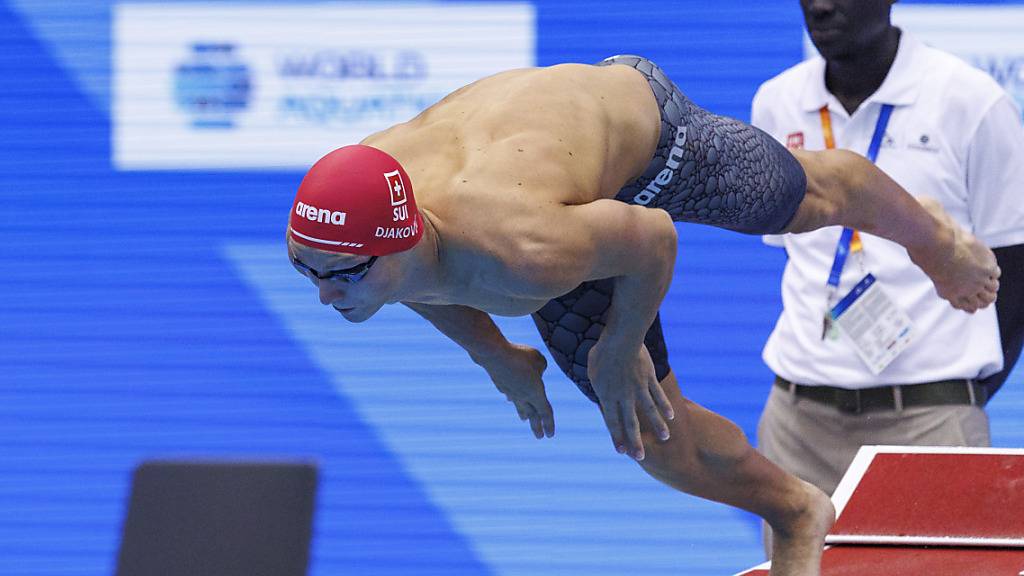 Antonio Djakovic schafft an der WM in Fukuoka über 400 m Crawl bereits in den Vorläufen die Olympia-Limite