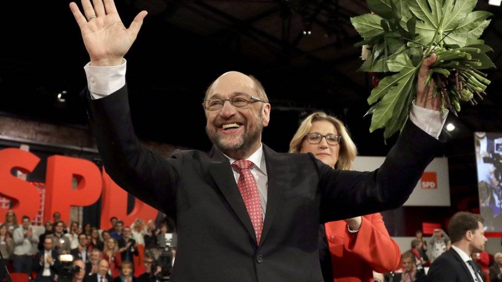 Neuer SPD-Chef und Kanzlerkandidat: Martin Schulz am Sonntag am SPD-Sonderparteitag in Berlin.