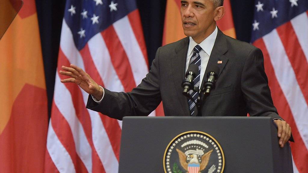 US-Präsident Barack Obama spricht in Hanoi über Meinungsfreiheit.
