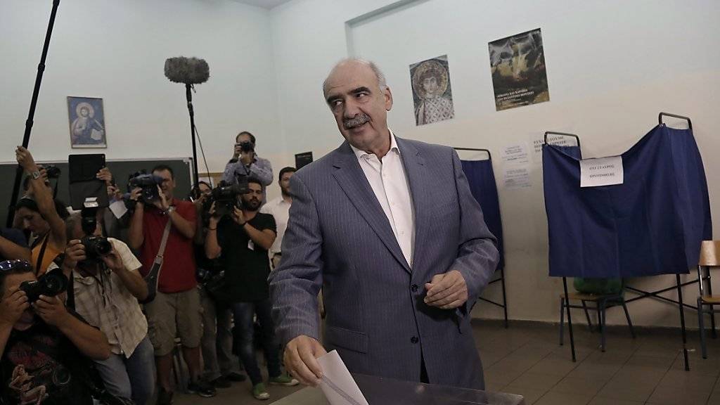 Muss zu einem zweiten Wahlgang antreten: Favorit für das Amt des Parteichefs Evangelos Meimarakis