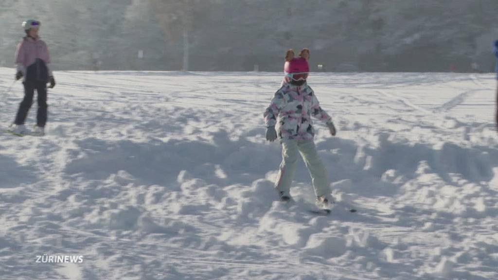 Seltener Skiplausch im Zürcher Unterland