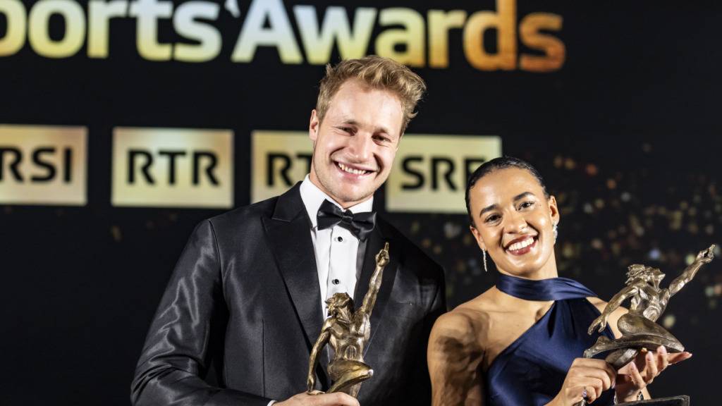 Ditaji Kambundji und Marco Odermatt, die Sportlerin und der Sportler des Jahres 2025