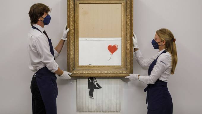 Banksys Schredder-Werk für 20 Millionen Franken versteigert