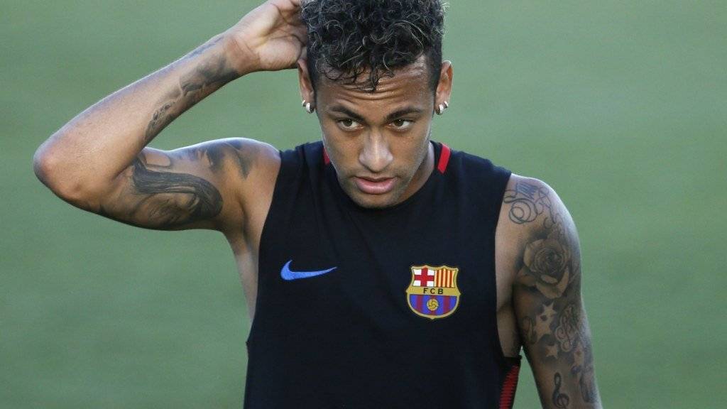 Neymar hatte sich im Training in Miami nicht im Griff