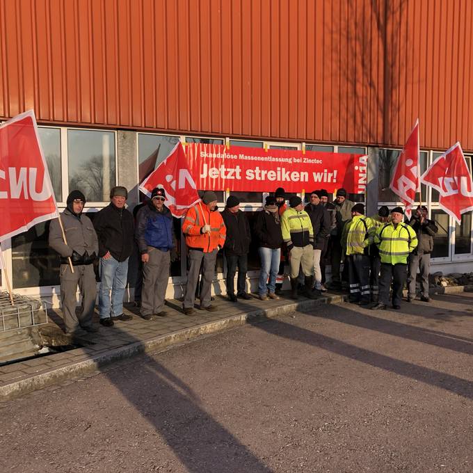 Zinctec-Angestellte streiken wegen Sozialplan