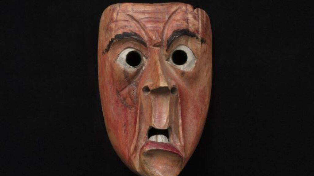 Diese Krienser Schreckmaske wurde von Alois Blättler geschnitzt und ist Teil der Online-Präsentation des Museums Bellpark Kriens.