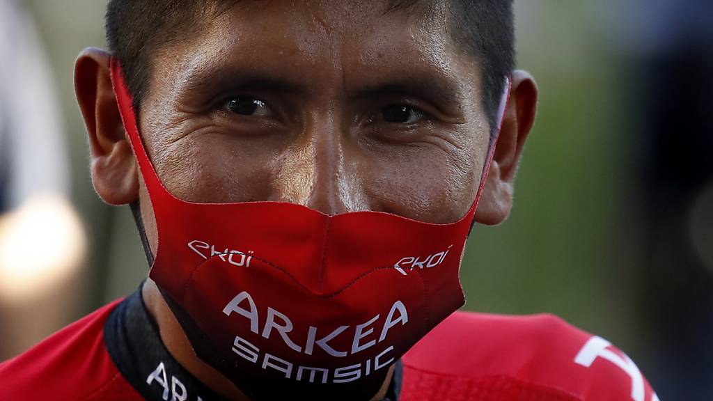 Nairo Quintana sagt trotz Maske: «Ich habe nichts zu verbergen.»