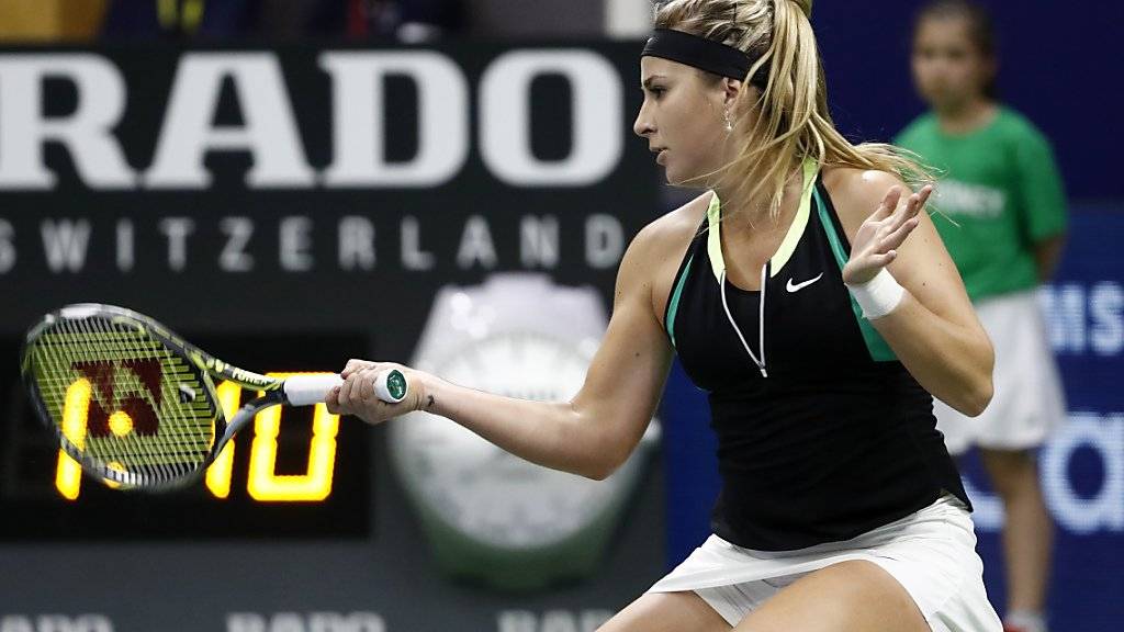 Belinda Bencic gewann auch ihr zweites Spiel in St. Petersburg in zwei Sätzen