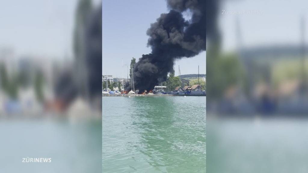 Bootsbrände in Zug: Augenzeuge berichtet