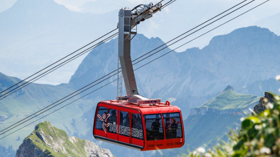 Die Seilbahn von Sörenberg auf das Brienzer Rothorn blieb bei den Unwettern unversehrt.