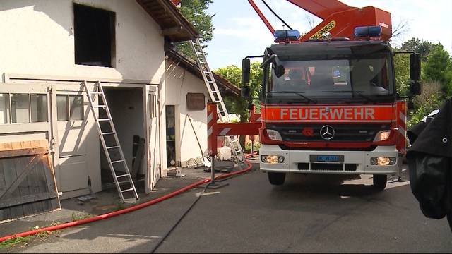 Garagenbrand in Vordemwald