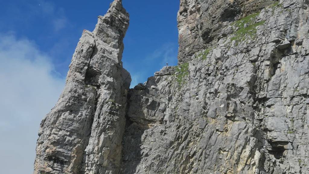 Neue Adlerskulptur wird auf dem Klausenpass montiert