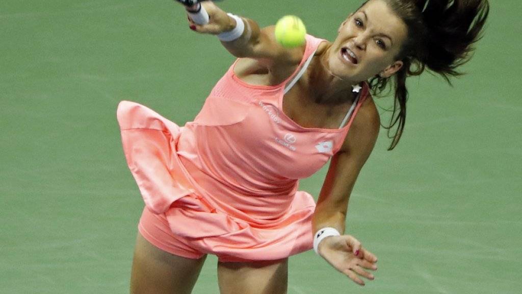 Am US Open überraschend an einem Teenager gescheitert: die Polin Agnieszka Radwanska