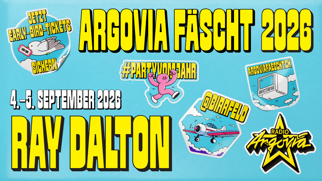 Early Bird Tickets für 39 Franken sichern